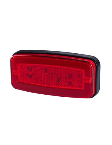 Piloto de galibo trasero LED Neon LD 2763 12/24V homologado IA R1 IP68 Rojo