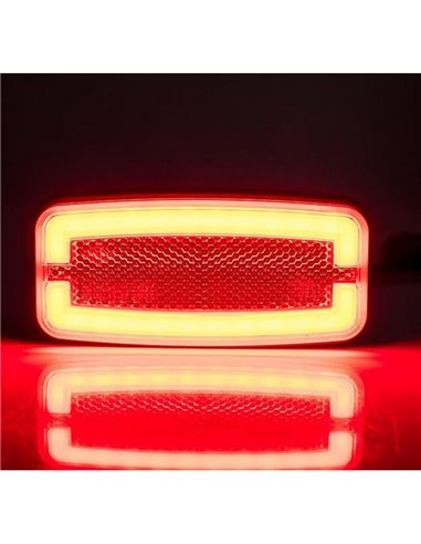 Piloto de galibo trasero LED Neon LD 2763 12/24V homologado IA R1 IP68 Rojo