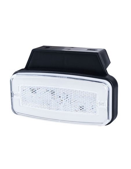 Feu de position avant à LED avec support Neon LD 2764 12/24V homologué IA A IP68 Blanc
