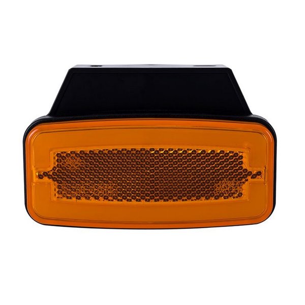 Voyant latéral à LED néon avec support LD 2765 12/24 V, homologué IA SM1 IP68, couleur ambre