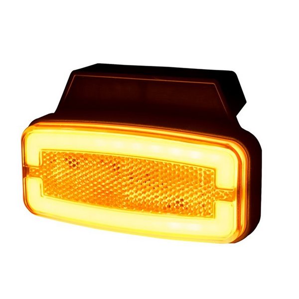 Piloto de galibo lateral LED Neon con soporte LD 2765 12/24V homologado IA SM1 IP68 Ámbar