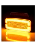 Luz piloto lateral de LED neon com suporte LD 2765 12/24V, homologada pela IA SM1, IP68 âmbar.