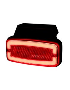 Luz de sinalização traseira de LED neon com suporte LD 2766 12/24V, homologada IA R1 IP68, vermelha