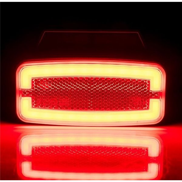 Feu de position arrière à LED néon avec support LD 2766 12/24 V, homologué IA R1 IP68, rouge