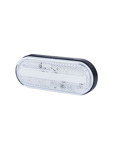 Neon LED frontal oval Galibo LD 2770 12/24V homologado IA A IP68 branco
