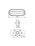 Galibo LED delantero ovalado Neon LD 2770 12/24V homologado IA A IP68 Blanco