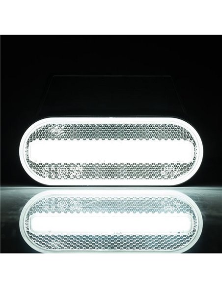 Néon ovale LED frontal Galibo LD 2770 12/24 V homologué IA A IP68 Blanc