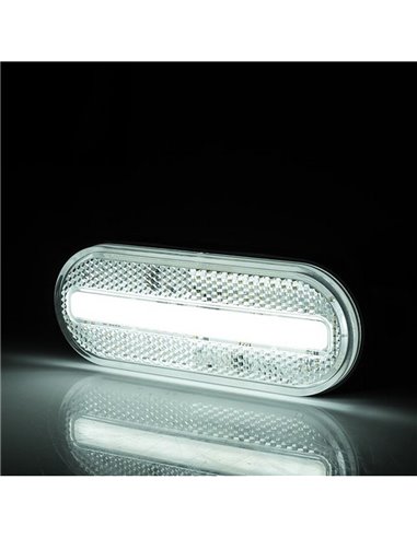 Néon ovale LED frontal Galibo LD 2770 12/24 V homologué IA A IP68 Blanc