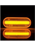Galibo LED lateral ovalado Neon LD 2771 12/24V homologado IA SM1 IP68 Ámbar