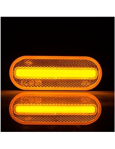 Galibo LED lateral ovalado Neon LD 2771 12/24V homologado IA SM1 IP68 Ámbar 2