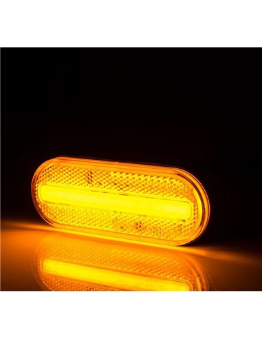 Galibo LED lateral ovalado Neon LD 2771 12/24V homologado IA SM1 IP68 Ámbar