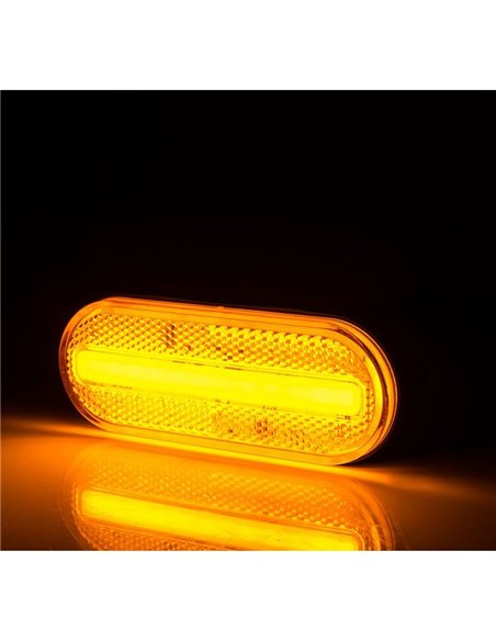 Galibo LED lateral ovalado Neon LD 2771 12/24V homologado IA SM1 IP68 Ámbar