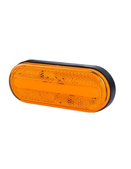 Galibo LED lateral ovalado Neon LD 2771 12/24V homologado IA SM1 IP68 Ámbar