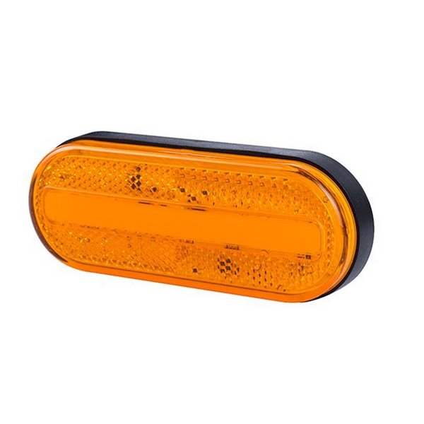 Galibo LED lateral ovalado Neon LD 2771 12/24V homologado IA SM1 IP68 Ámbar