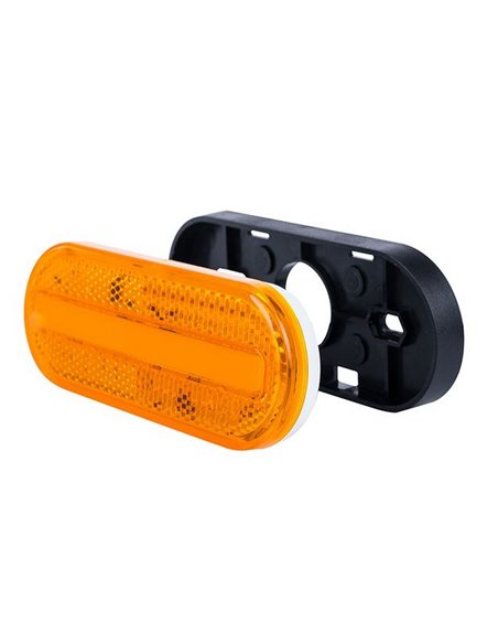 Galibo LED lateral ovalado Neon LD 2771 12/24V homologado IA SM1 IP68 Ámbar