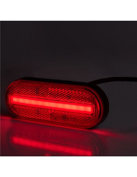 Galibo LED trasero ovalado Neon LD 2772 12/24V homologado IA R1 IP68 Rojo