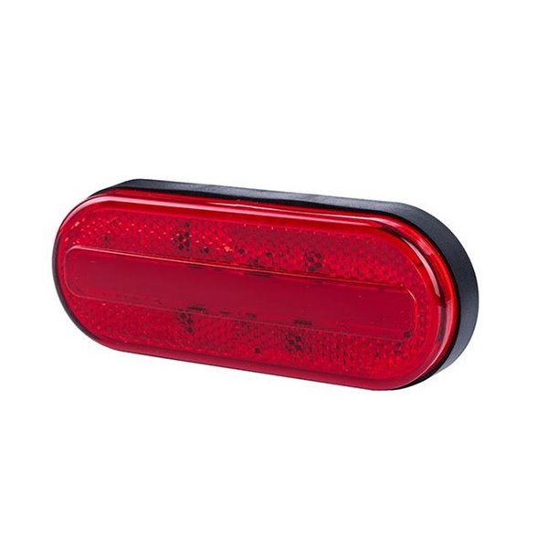 Galibo LED oval Neon LD 2772 12/24V homologado IA R1 IP68 Vermelho