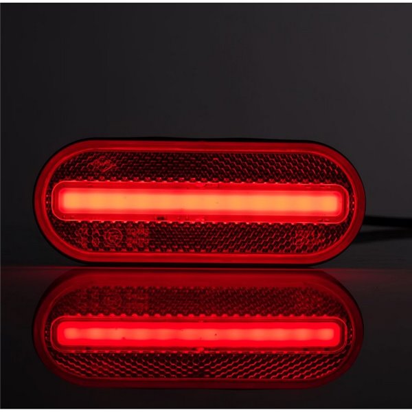 Galibo LED trasero ovalado Neon LD 2772 12/24V homologado IA R1 IP68 Rojo