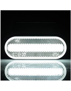 Galibo LED delantero ovalado Neon LD 2773 12/24V homologado IA A IP68 con soporte Blanco 2