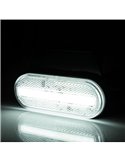 Galibo LED delantero ovalado Neon LD 2773 12/24V homologado IA A IP68 con soporte Blanco
