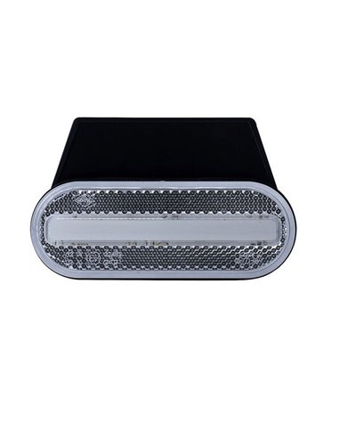 Neon frontal oval LED Galibo LD 2773 12/24V com homologação IA e IP68, com suporte branco.