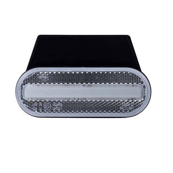 Neon frontal oval LED Galibo LD 2773 12/24V com homologação IA e IP68, com suporte branco.