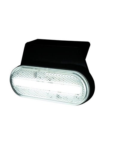 Galibo LED delantero ovalado Neon LD 2773 12/24V homologado IA A IP68 con soporte Blanco