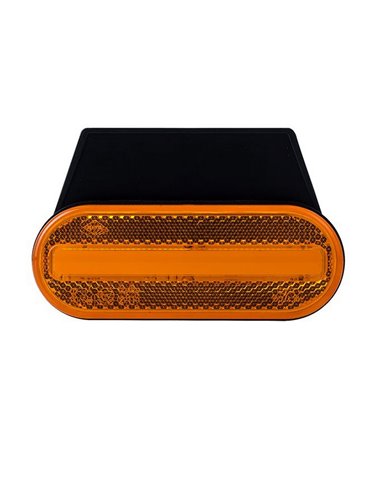Galibo LED lateral ovalado Neon LD 2774 12/24V con soporte homologado IA SM1 IP68 Ámbar