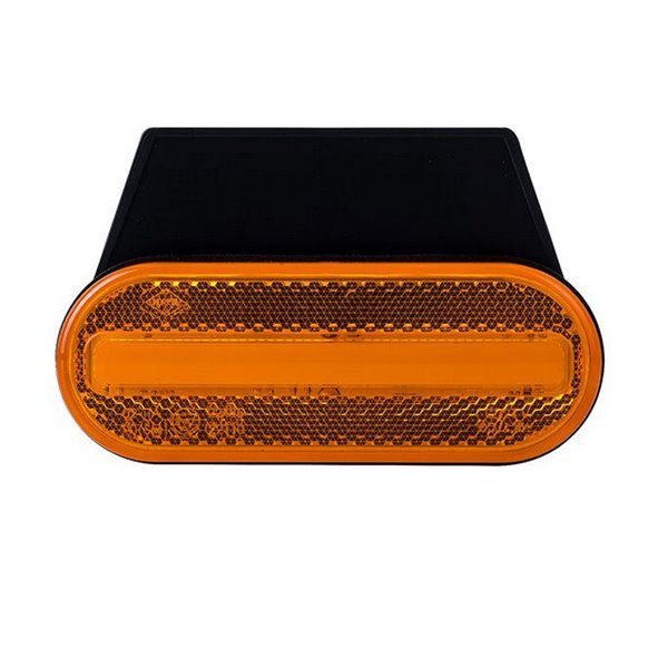 Néon ovale latéral à LED Galibo LD 2774 12/24 V avec support homologué IA SM1 IP68 Ambre