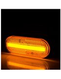 Galibo LED lateral ovalado Neon LD 2774 12/24V con soporte homologado IA SM1 IP68 Ámbar