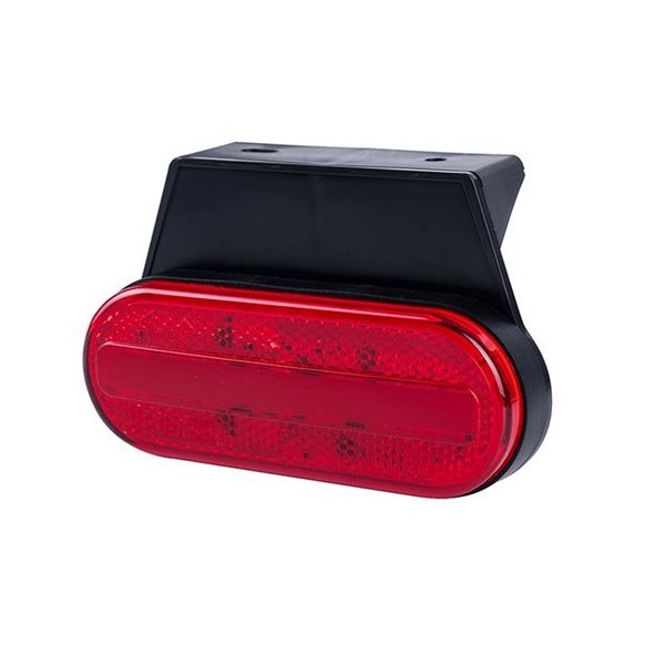 Galibo LED trasero ovalado Neon con soporte LD 2775 12/24V homologado IA R1 IP68 Rojo