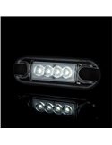 Piloto LED de gálibo delantero LD 3210 superficie plana homologado A IP68 Blanco