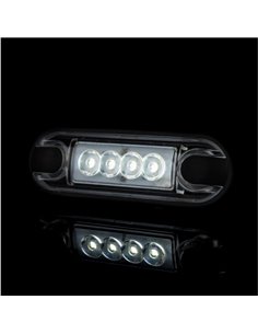 Luz de sinalização frontal LED LD 3210 de superfície plana, com classificação IP68, branca. 2