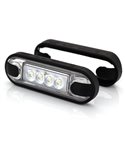 Piloto LED de gálibo delantero LD 3210 superficie plana homologado A IP68 Blanco