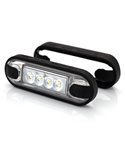 Piloto LED de gálibo delantero LD 3210 superficie plana homologado A IP68 Blanco
