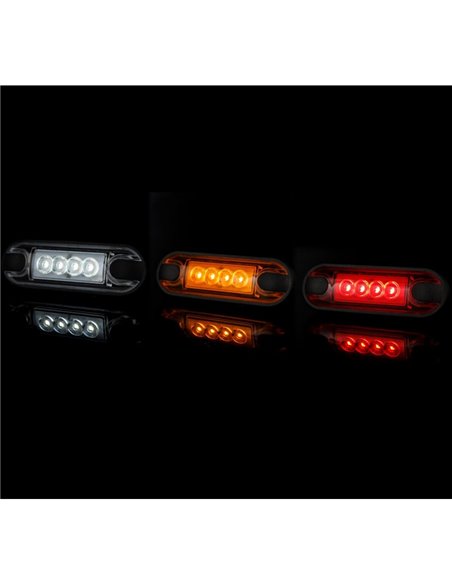 Feu de gabarit avant à LED plat LD 3210, homologué IP68, blanc