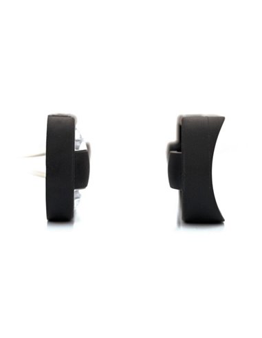 Luz de sinalização frontal LED LD 3210 de superfície plana, com classificação IP68, branca.