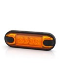 Piloto LED de gálibo lateral LD 3211 superficie plana homologado SM1 IP68 Ámbar