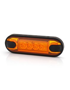 Piloto LED de gálibo lateral LD 3211 superficie plana homologado SM1 IP68 Ámbar