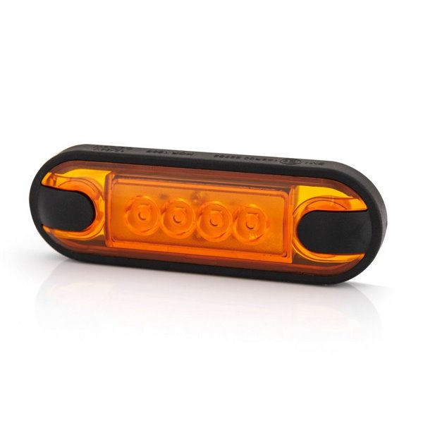 Piloto LED de gálibo lateral LD 3211 superficie plana homologado SM1 IP68 Ámbar