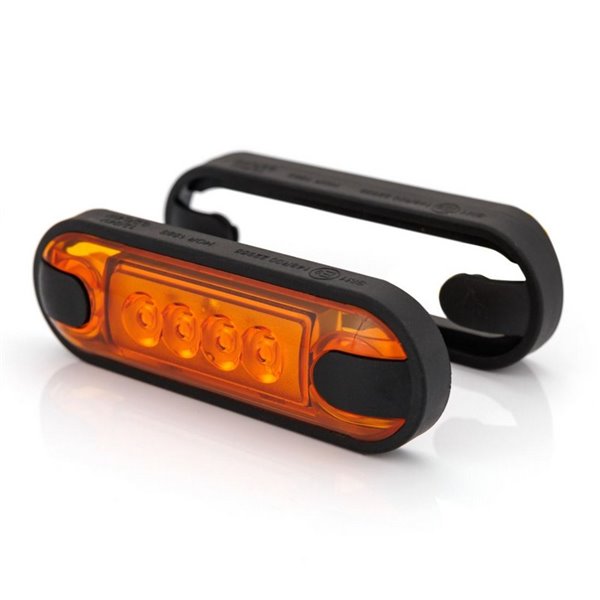 Piloto LED de gálibo lateral LD 3211 superficie plana homologado SM1 IP68 Ámbar