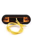 Piloto LED de gálibo lateral LD 3211 superficie plana homologado SM1 IP68 Ámbar
