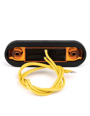 Piloto LED de gálibo lateral LD 3211 superficie plana homologado SM1 IP68 Ámbar