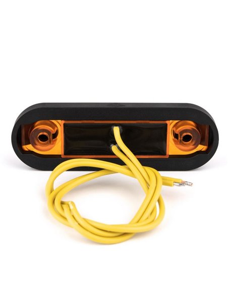 Piloto LED de gálibo lateral LD 3211 superficie plana homologado SM1 IP68 Ámbar