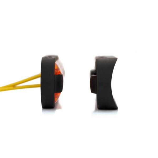 Piloto LED de gálibo lateral LD 3211 superficie plana homologado SM1 IP68 Ámbar