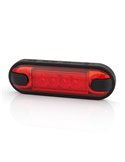 Piloto LED de gálibo trasero LD 3212 superficie plana homologado R1 IP68 Rojo