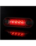 Piloto LED de gálibo trasero LD 3212 superficie plana homologado R1 IP68 Rojo