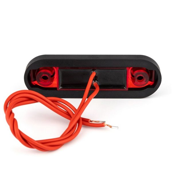 Piloto LED de gálibo trasero LD 3212 superficie plana homologado R1 IP68 Rojo
