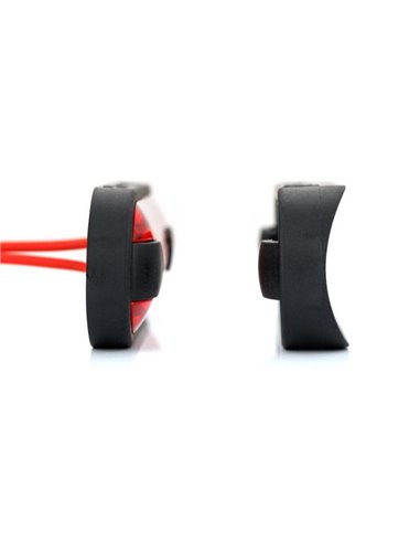 Piloto LED de gálibo trasero LD 3212 superficie plana homologado R1 IP68 Rojo