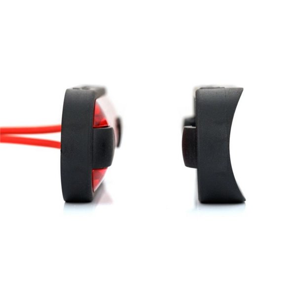 Piloto LED de gálibo trasero LD 3212 superficie plana homologado R1 IP68 Rojo